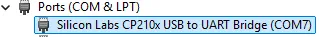 Silicon Labs CP210x USB to UART Bridge