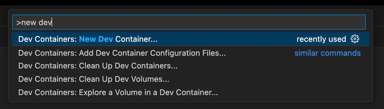 select a new container